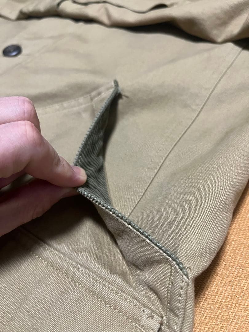 00s OLD GAP カバーオール ハンティングジャケット 襟コーデュロイ