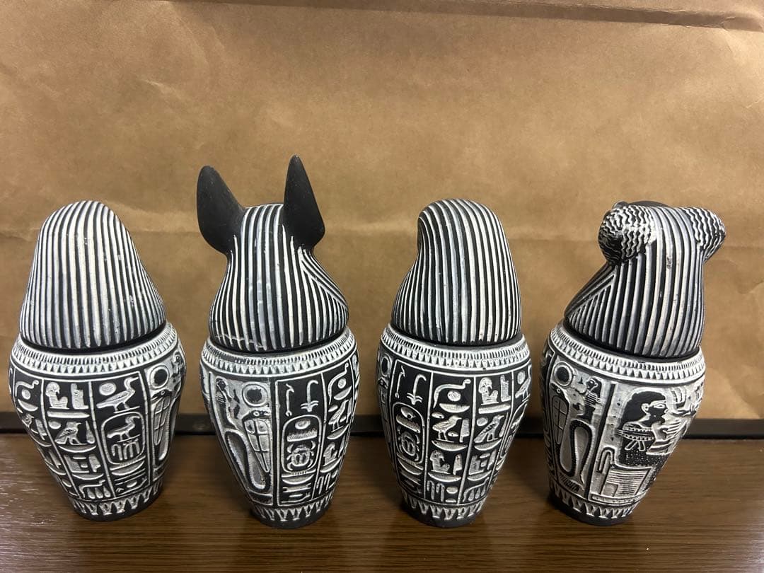 プ*ん様 【エジプト工芸品】カノプス壺