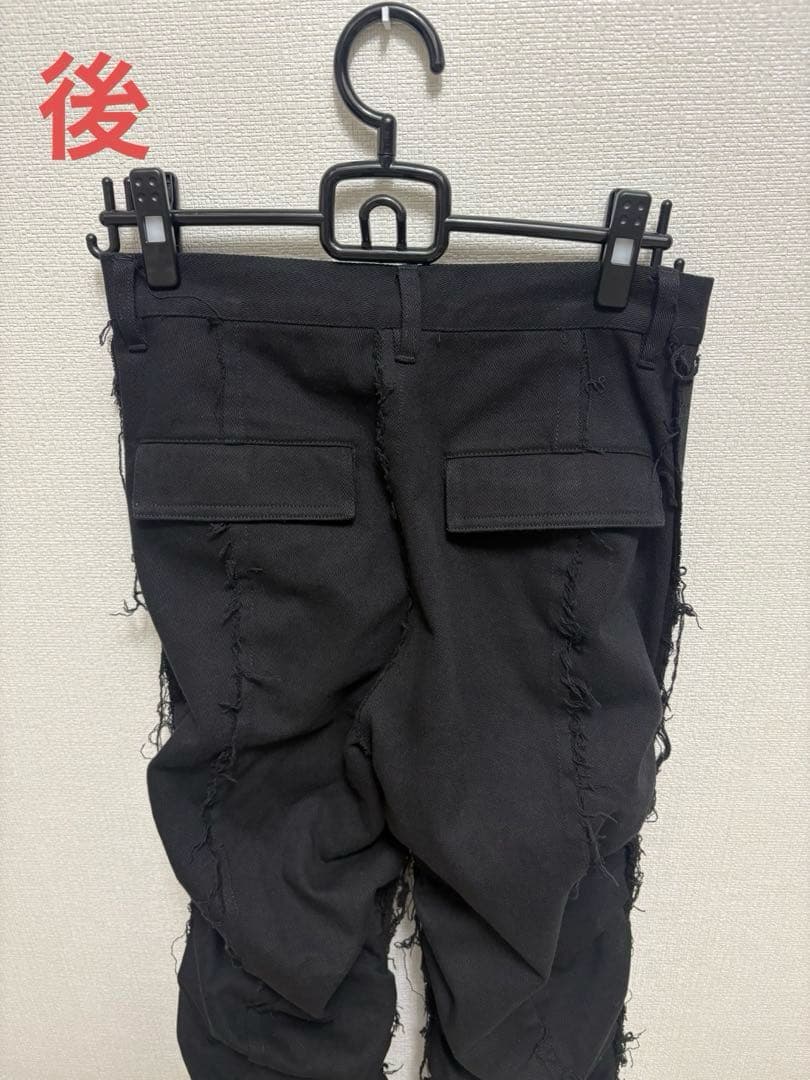 【GRANCY】シャーリングダメージデザインコットンパンツ