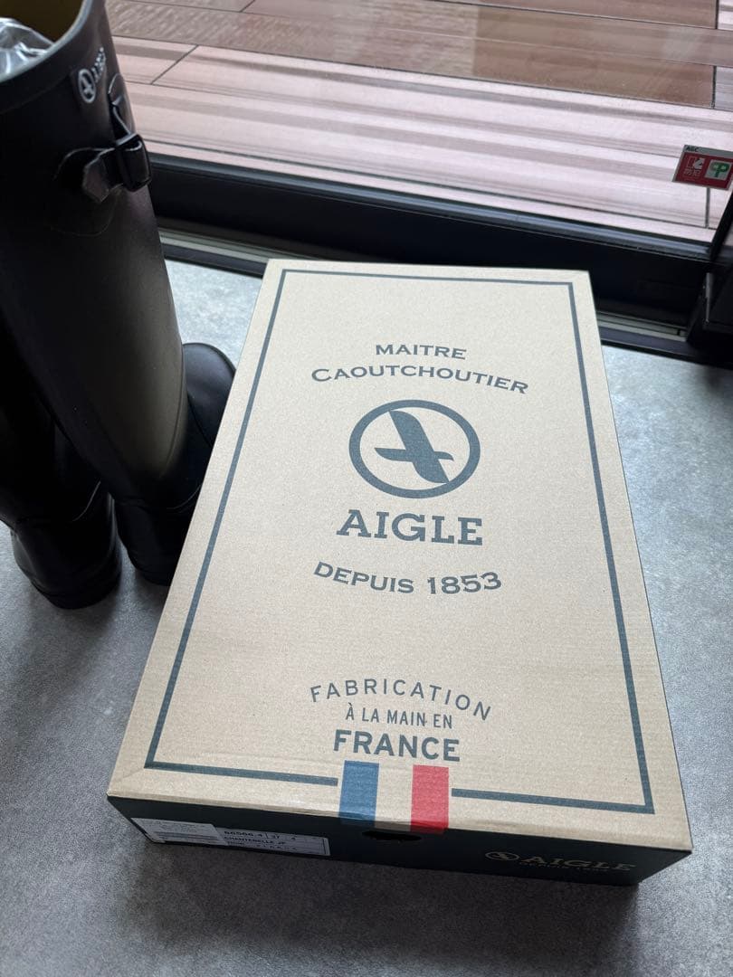 AIGLE ブラック 長靴 37サイズ