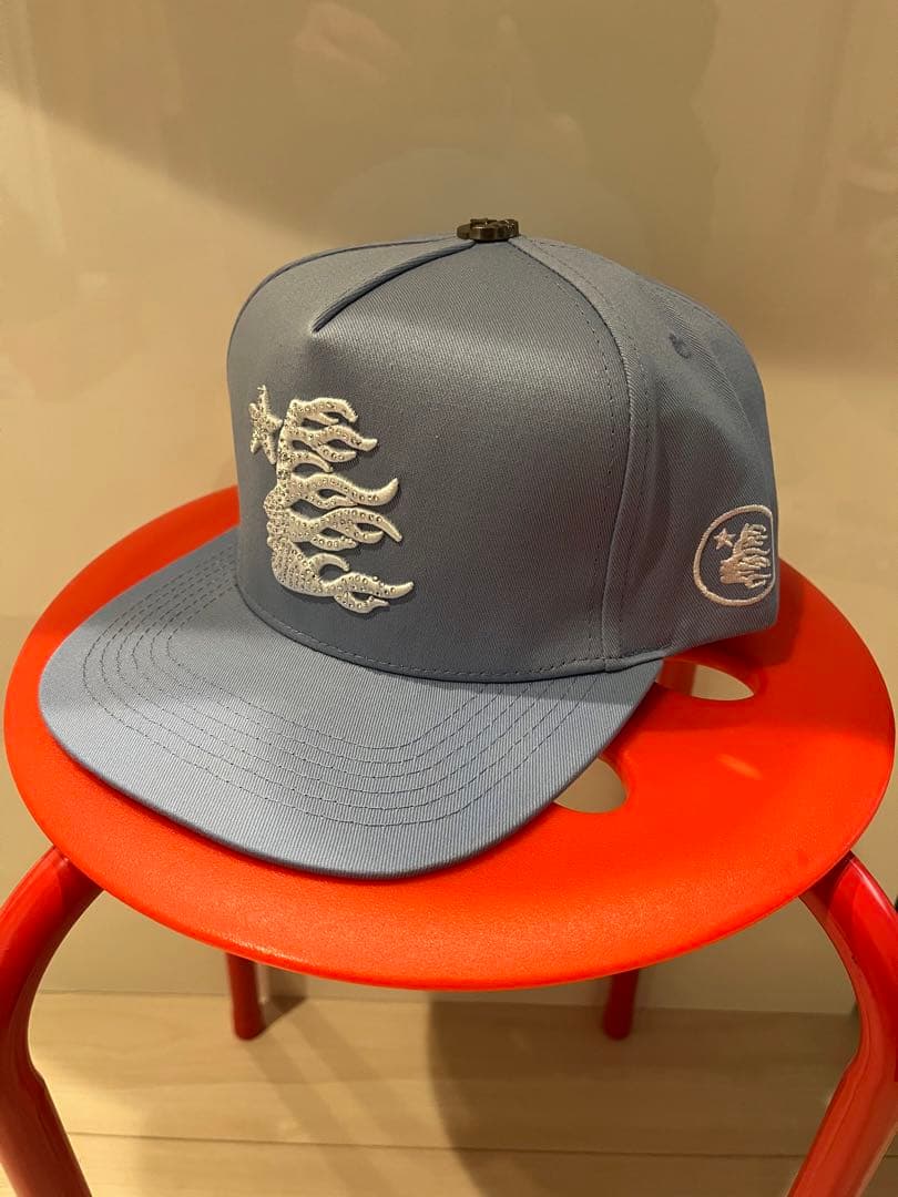 希少 海外限定 HELLSTAR OG BLUE SNAP BACK CAP