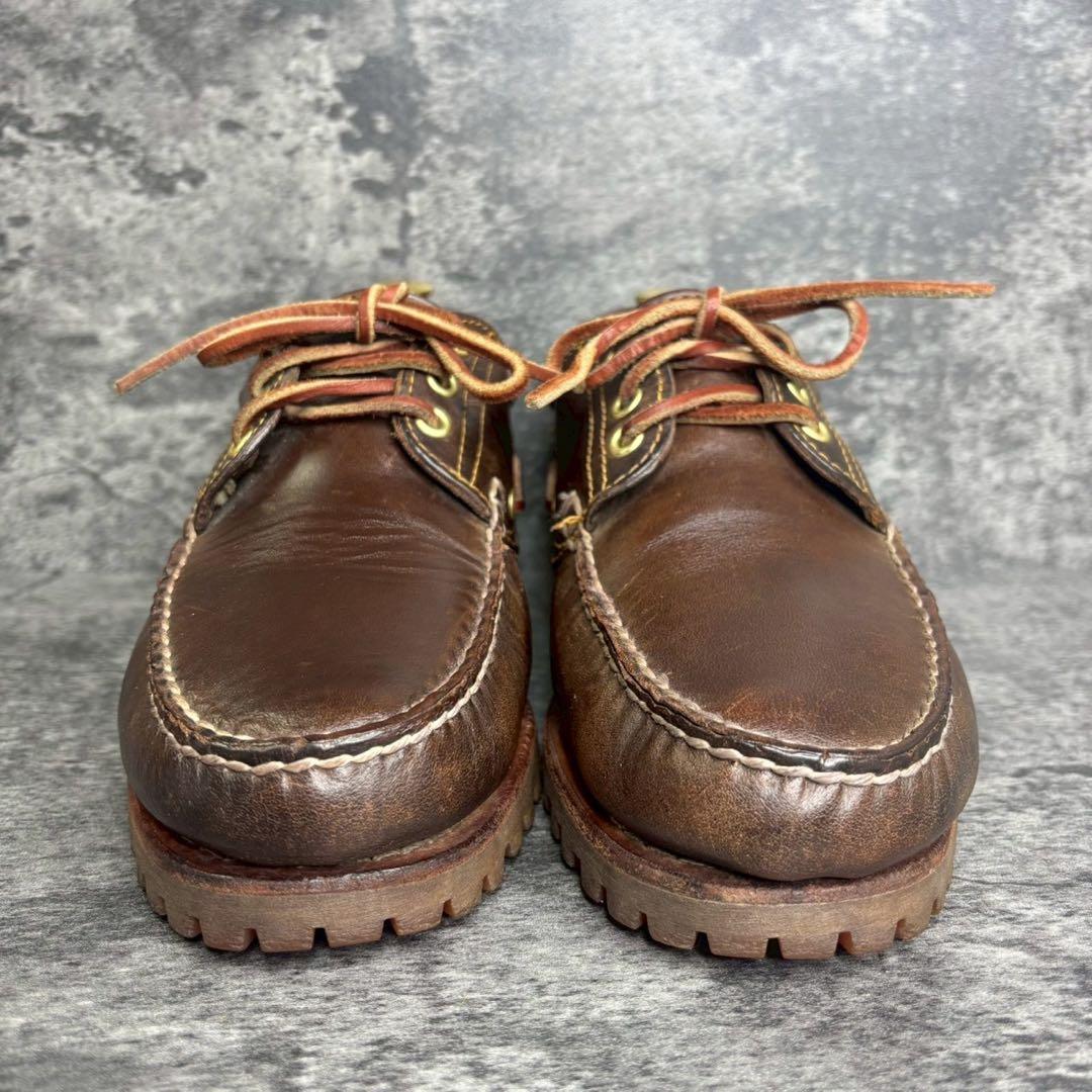 【美品】Timberland デッキシューズ 3Eye 26cm モカシン
