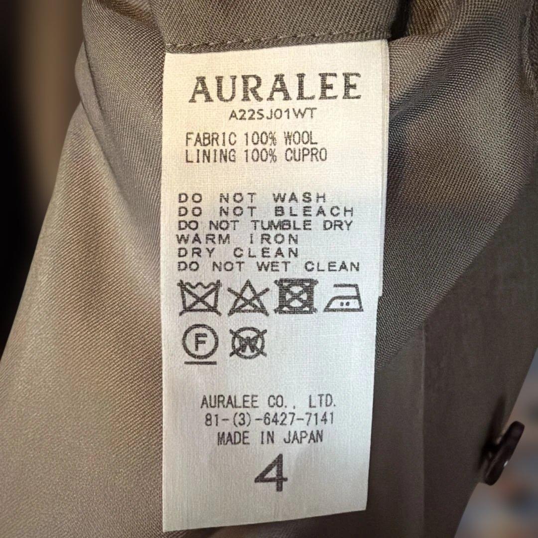 AURALEE 22SS セットアップ　TOPBROWN