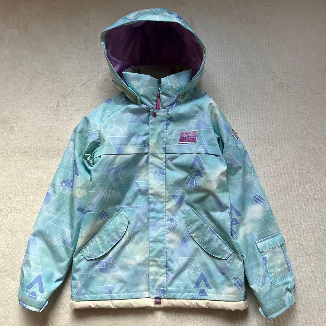DESCENTE デサント 160cm スキーウェア 上下 セットアップ 青 黒