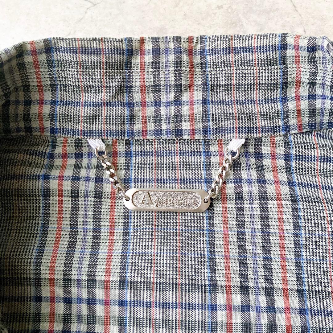 90s~ Aquascutum チェック柄 短丈 ボックス ジャケット