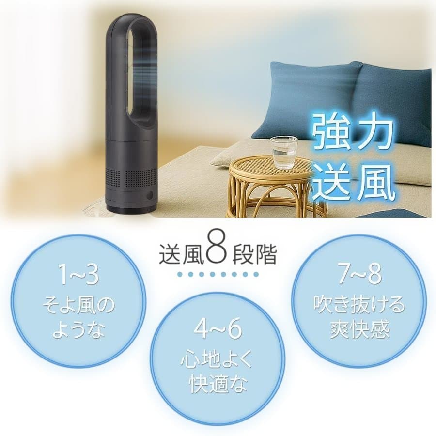 タワーファン 冷暖 扇風機ミニ 56cm　ホワイトA2-5-1