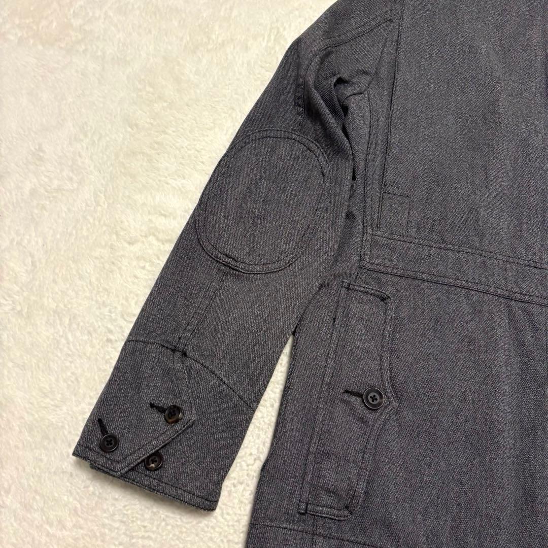 未使用級 J.PRESS ブラックシャンブレー ハンティングジャケット L