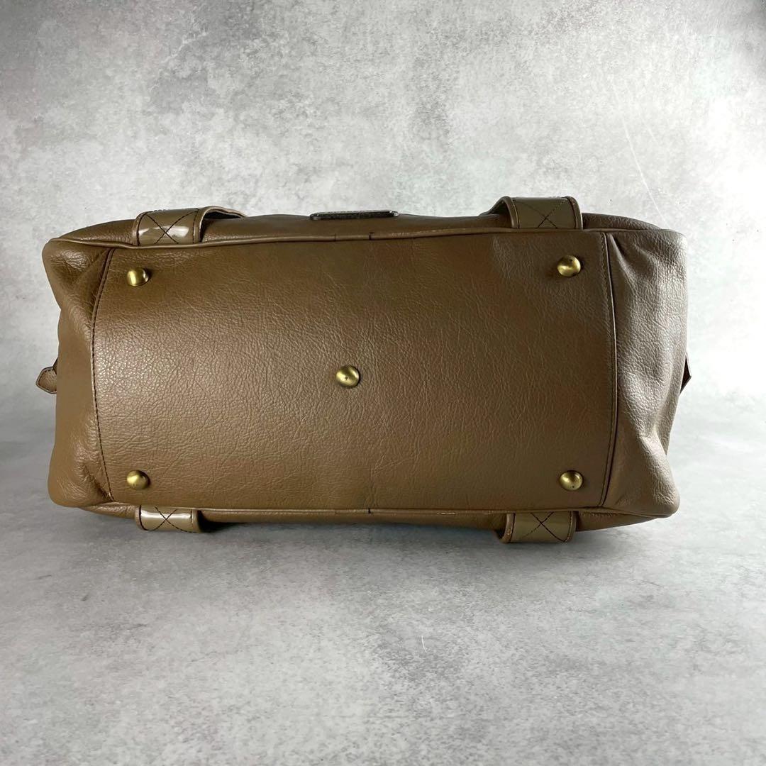 美品✨ BURBERRY ボストンバッグ ノバチェック ベージュ レザー