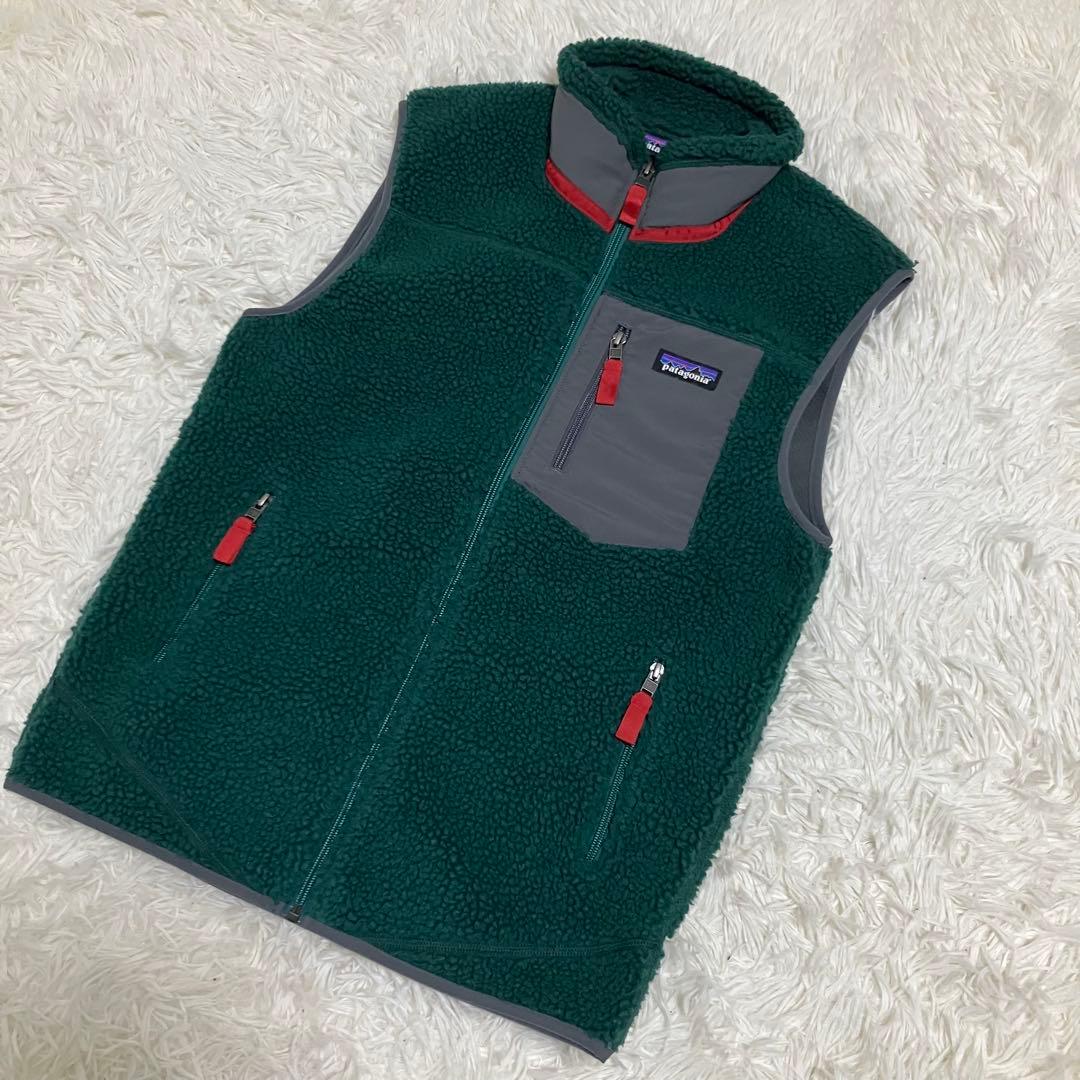 【美品】Patagonia レトロ X ベスト 2019年製 グリーン S