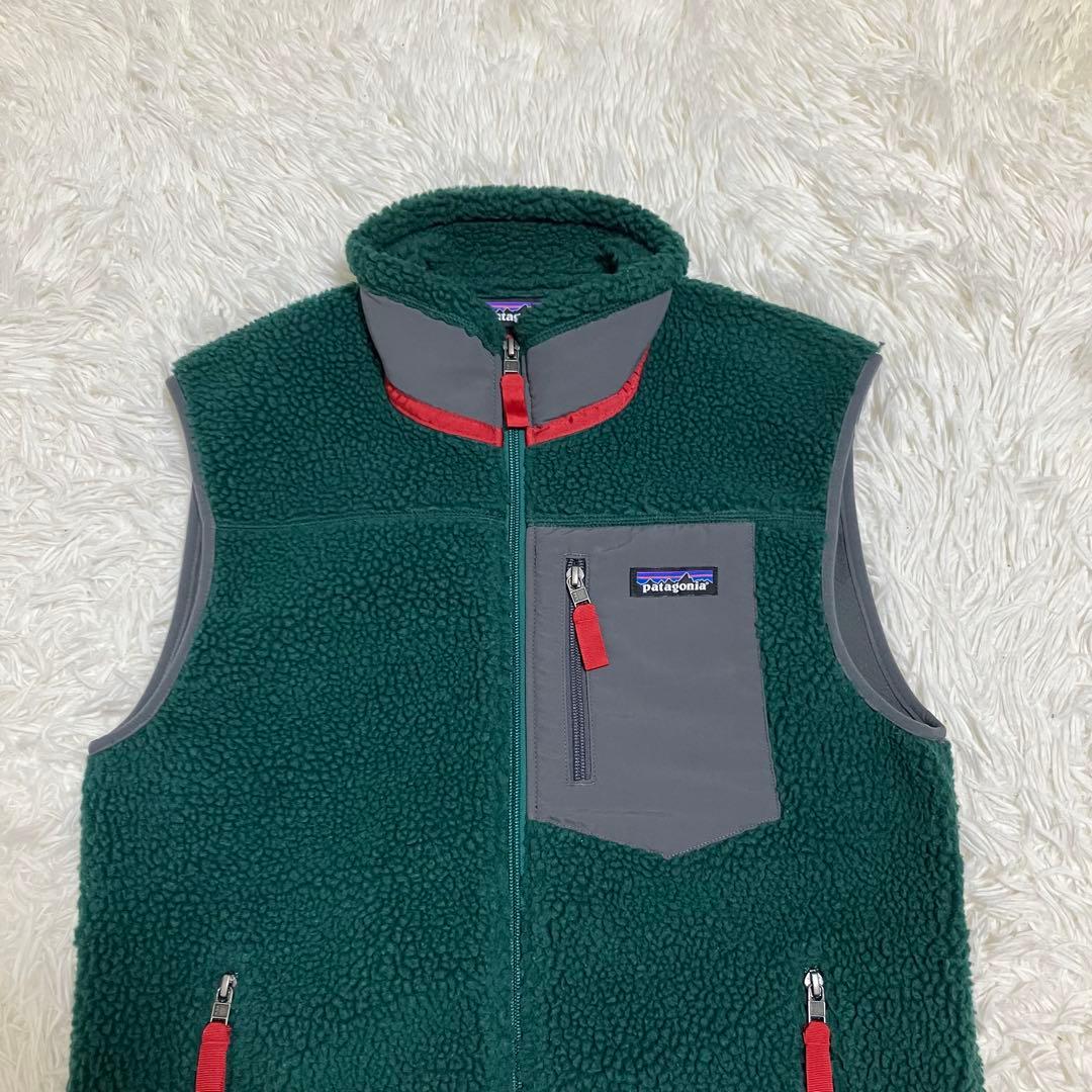 【美品】Patagonia レトロ X ベスト 2019年製 グリーン S