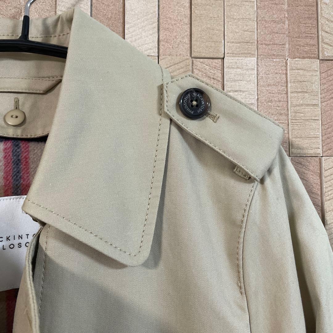 極美品✨マッキントッシュフィロソフィーベージュ トレンチコート ライナー付き