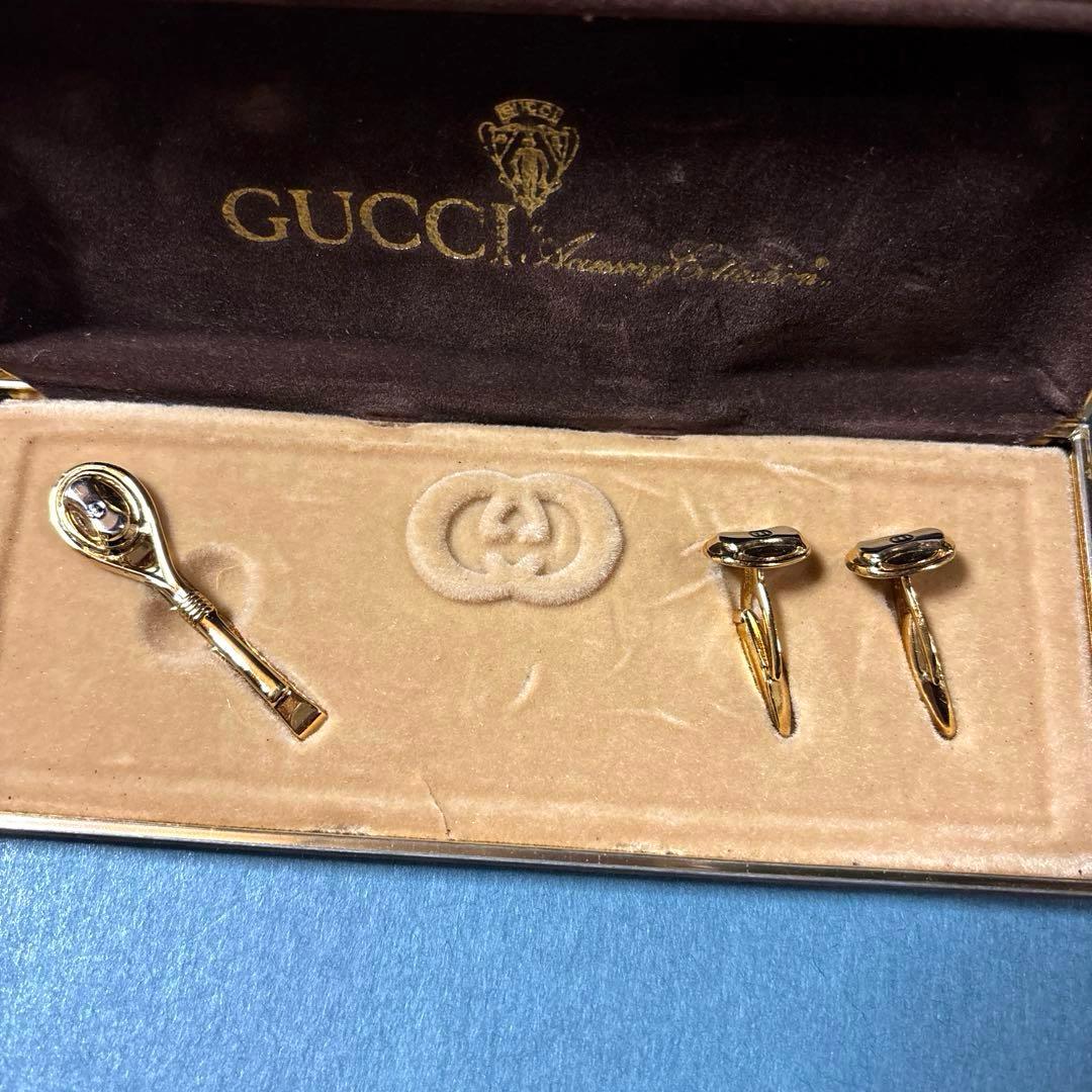 GUCCI グッチ カフスボタン　ネクタイピン