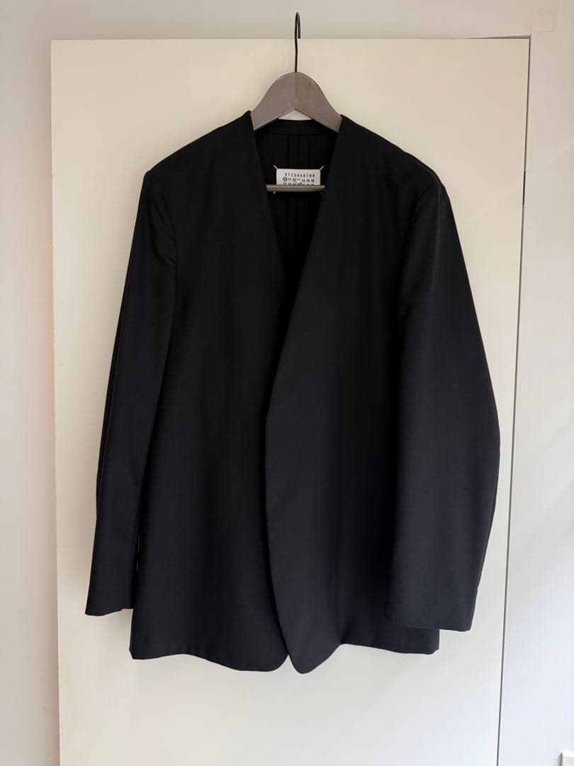 【極美品】Maison Margiela ノーカラー ジャケット　ハンガー付