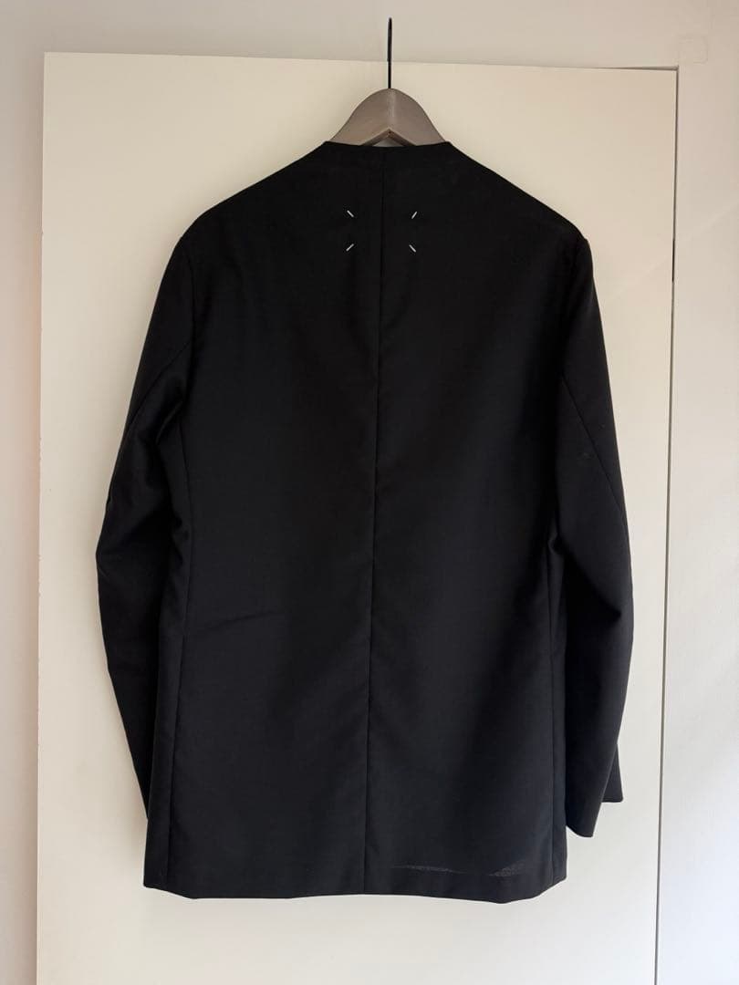 【極美品】Maison Margiela ノーカラー ジャケット　ハンガー付