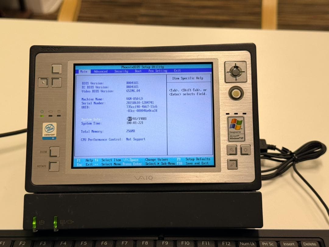 佐*藤様 SONY VAIO VGN-Uシリーズ ミニPC 本体のみ 通電◎ 1