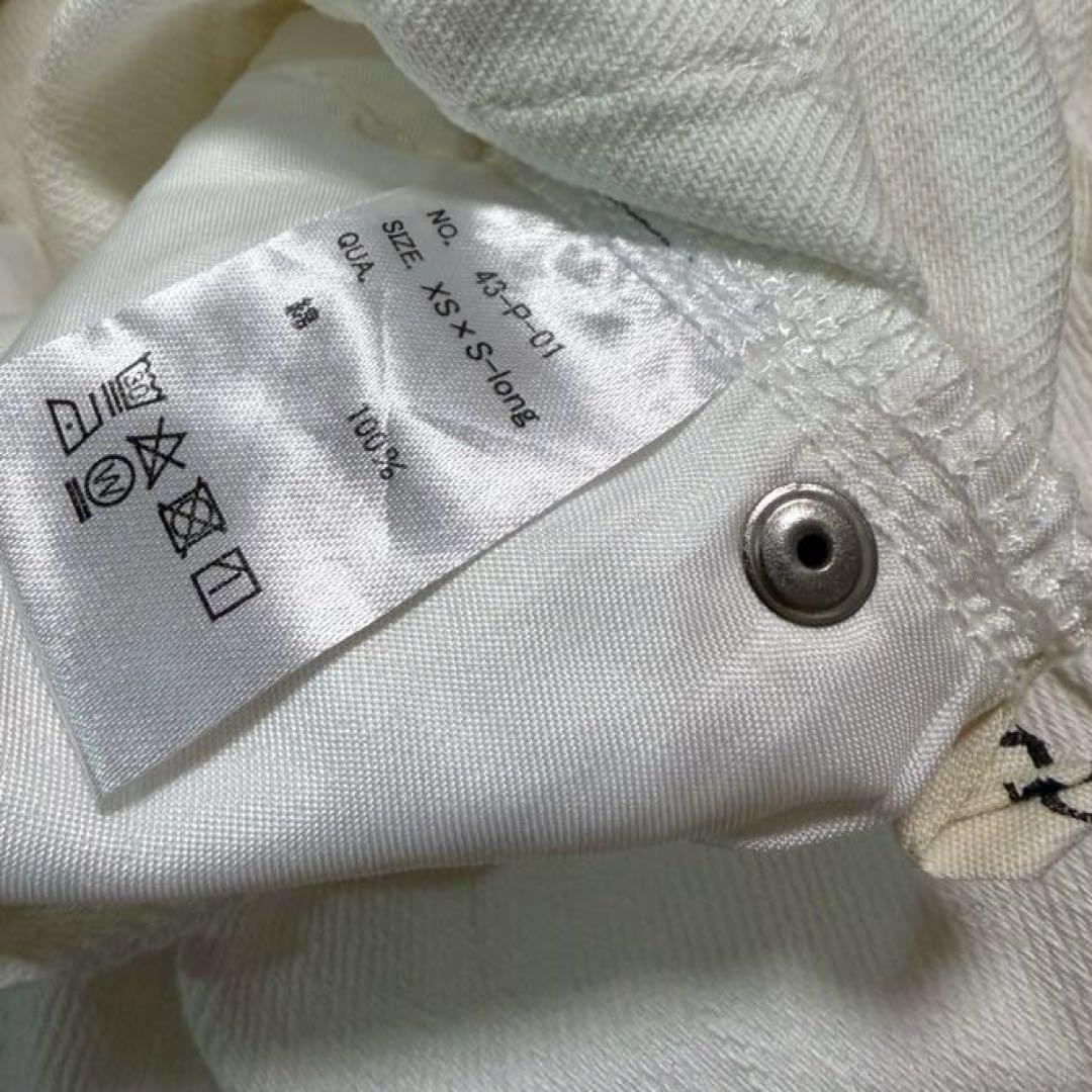 【タグ付き】TWWデニム White XS/S long 骨格ウェーブ デニム