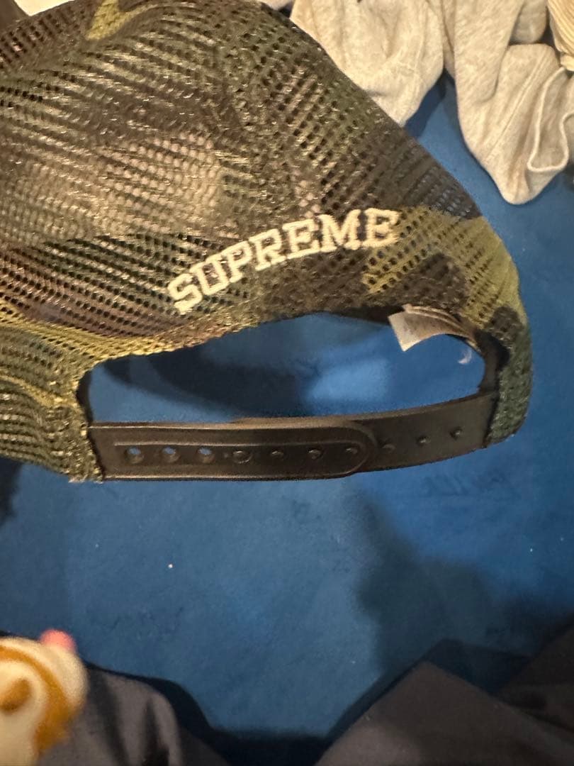 最安値 supreme メッシュキャップ usa製