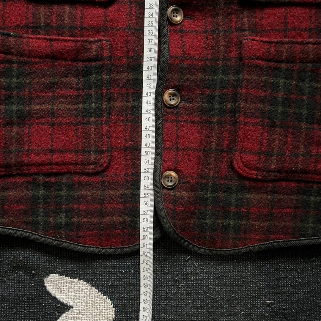 Woolrich チェック柄ベスト アメリカ製 2XLサイズ 【USA製】