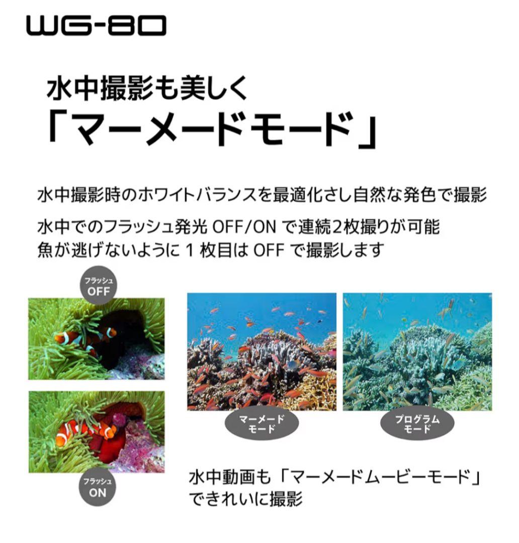 Ricoh WG-80　防水　高性能デジタルカメラ