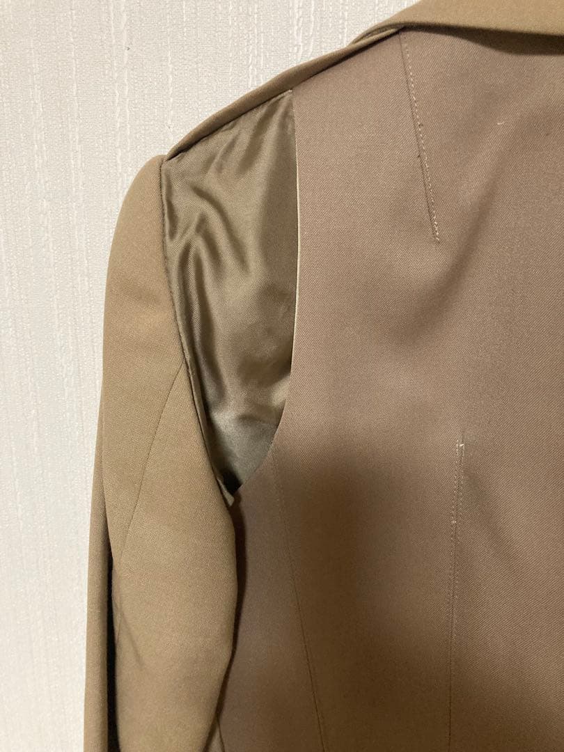 ※めー※【sacai】ベージュ テーラードジャケット サテン裏地