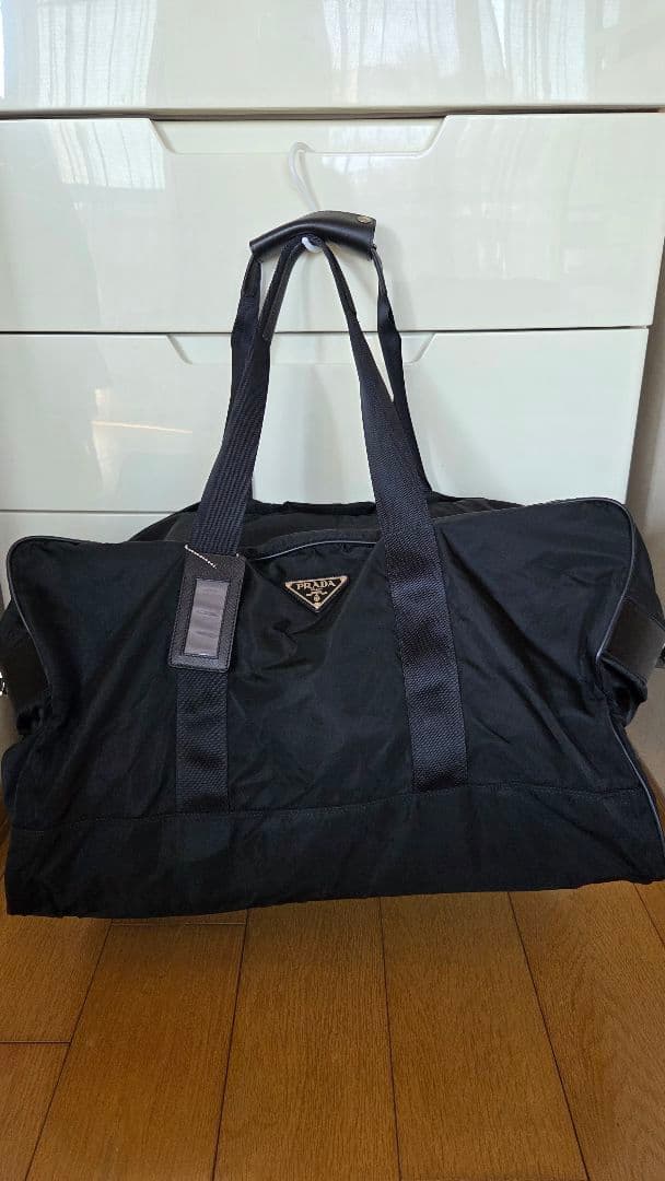 PRADA プラダ　ボストンバッグ　ブラック　ヴィンテージ90s　ナイロン