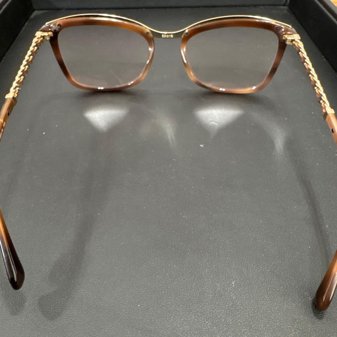 シャネル　CHANEL サングラス　3352QA 　べっ甲調　チェーン