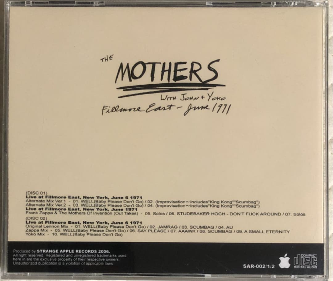 洋楽 John Lennon & Yoko Ono meets Frank Zappa