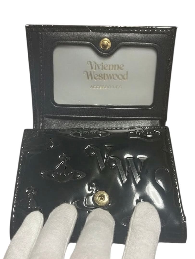 【美品】Vivienne Westwood 三つ折り財布 ブラック