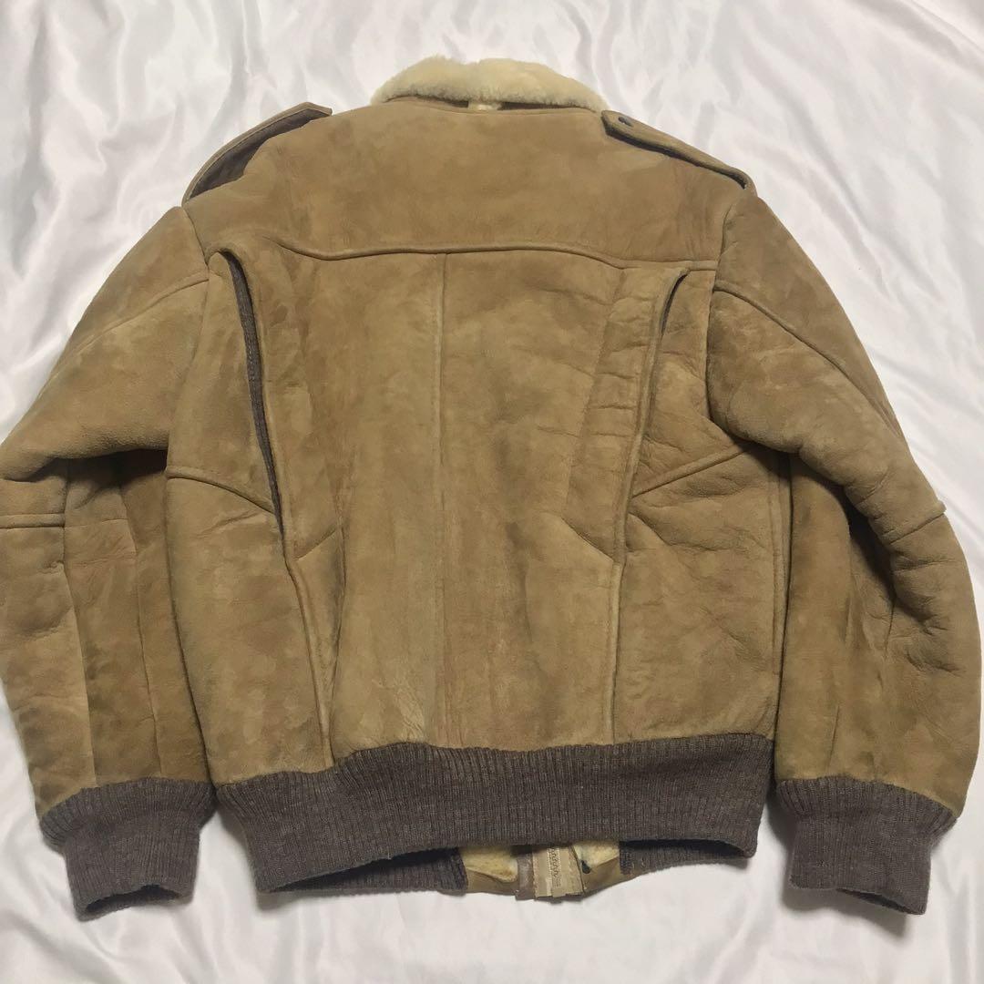 高品質リアルシープスキンムートンフライトジャケットSHEPHERDオーストラリア