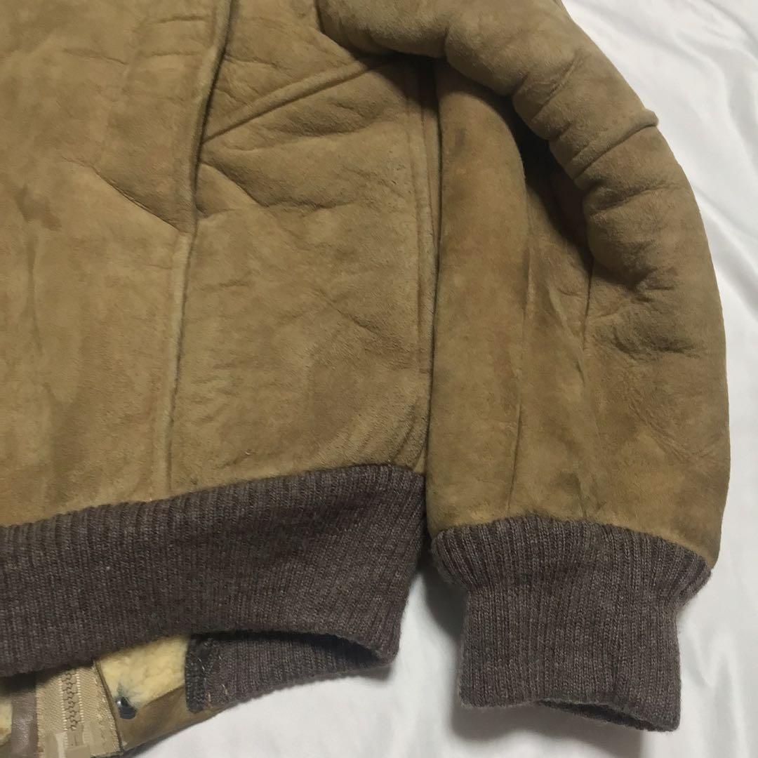 高品質リアルシープスキンムートンフライトジャケットSHEPHERDオーストラリア