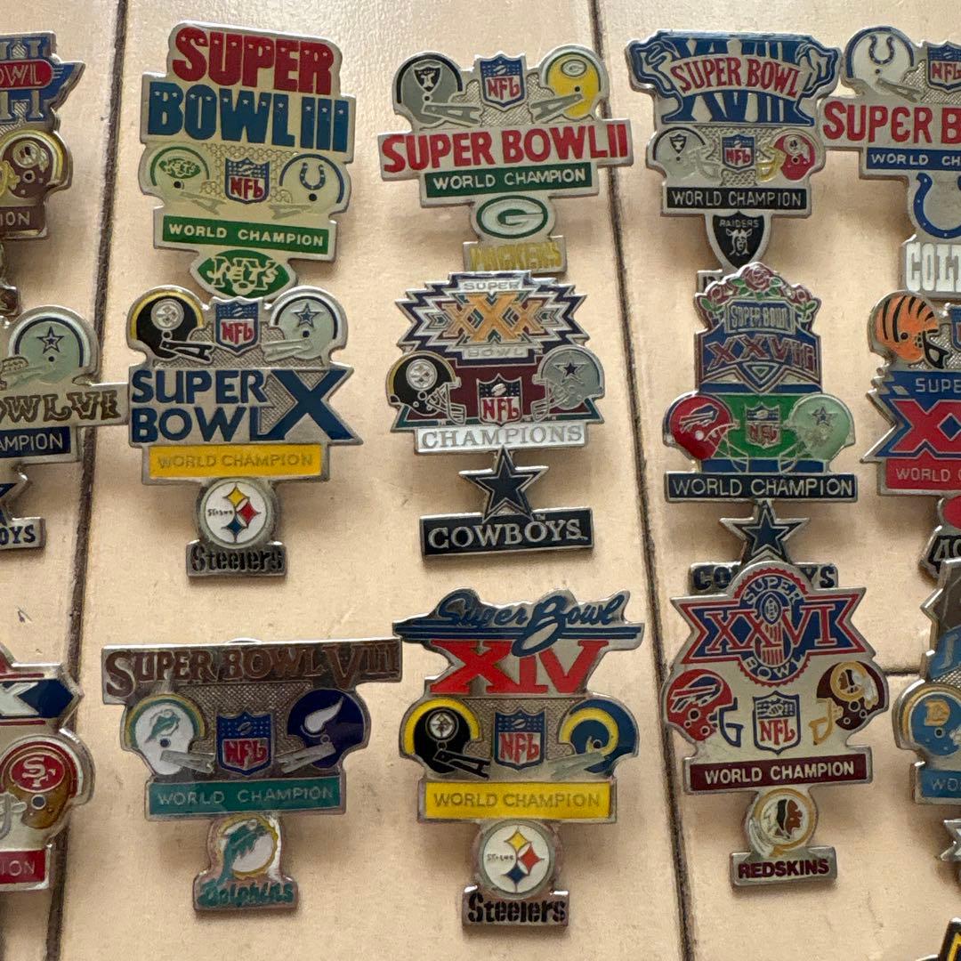NFL スーパーボウル ピンバッジ 36個セット コレクション レア