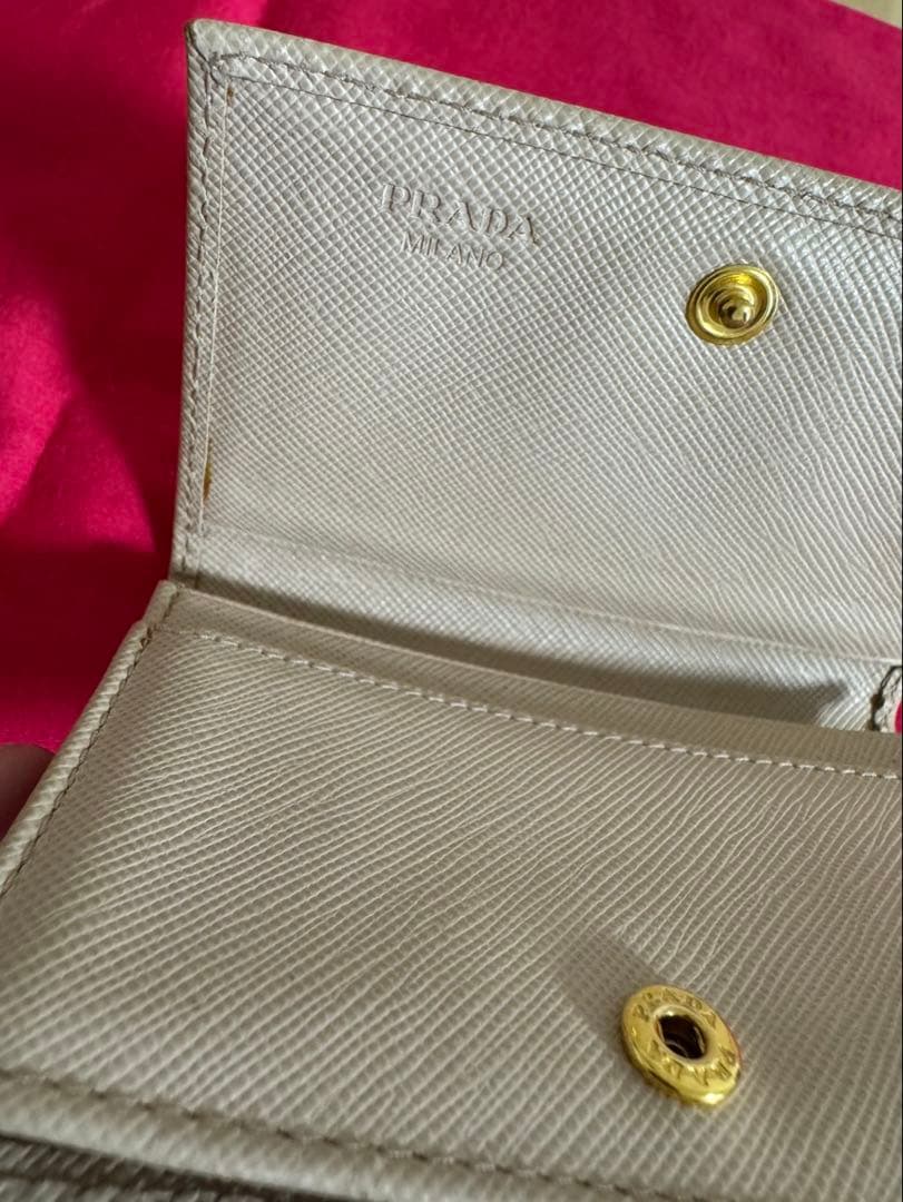 PRADA カードケース 名刺入れ ピンクベージュ