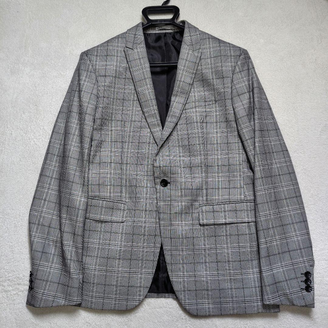 未使用に近い　現行　2XL　ZARA　テーラードジャケット グレンチェック
