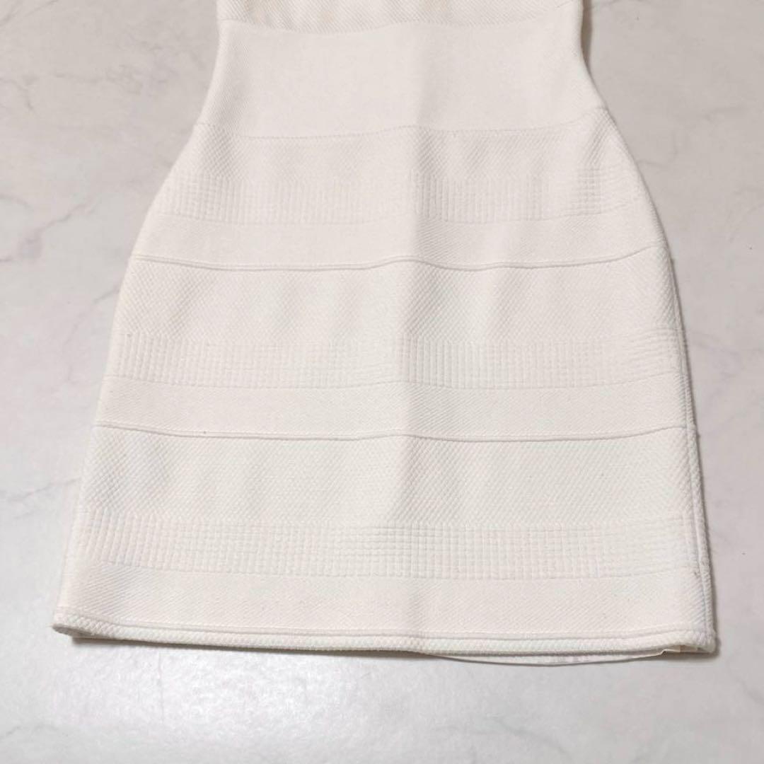 美品 ✨ヒューゴボス　ワンピ―ス　美シルエット　白　40
