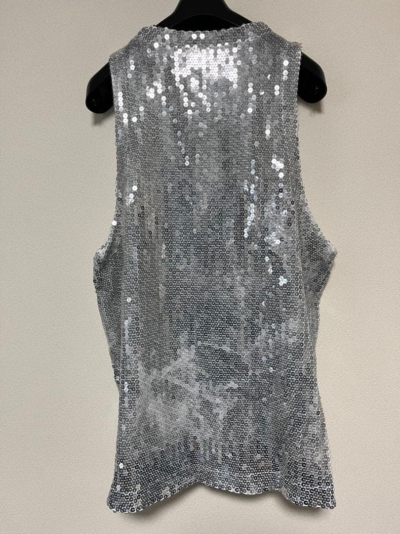 BLACK COMME des GARCONS 24SSスパンコールタンクトップ