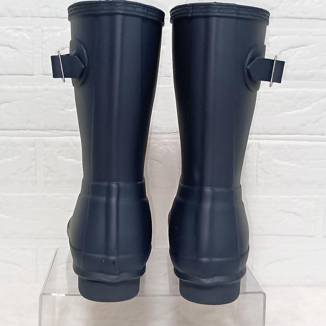 HUNTER ハンターネイビー レインブーツ バックル付き SIZE 24cm