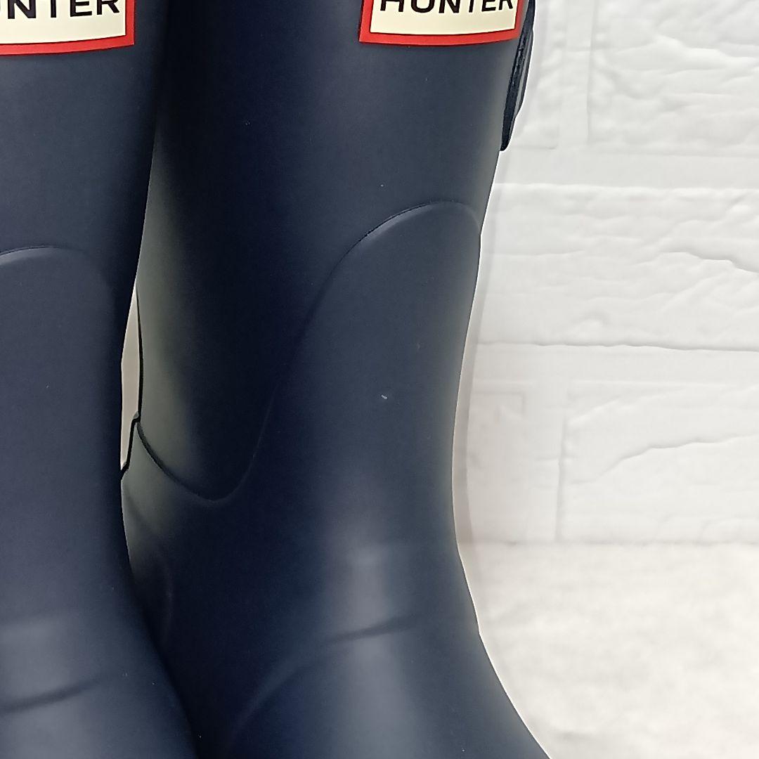 HUNTER ハンターネイビー レインブーツ バックル付き SIZE 24cm