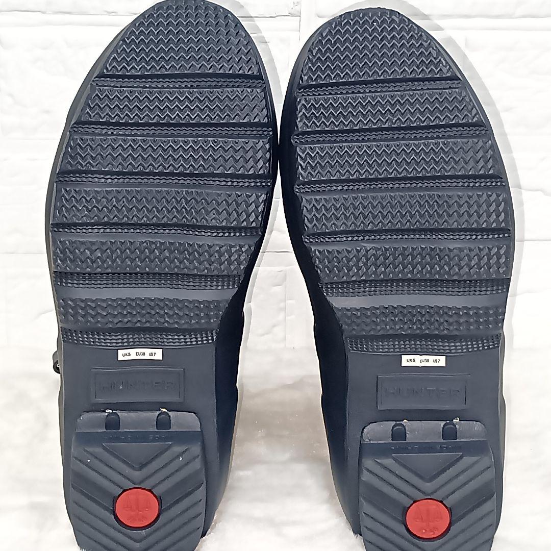 HUNTER ハンターネイビー レインブーツ バックル付き SIZE 24cm
