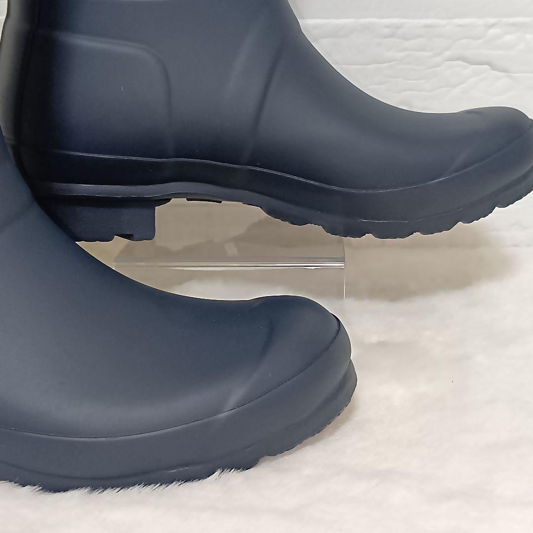 HUNTER ハンターネイビー レインブーツ バックル付き SIZE 24cm