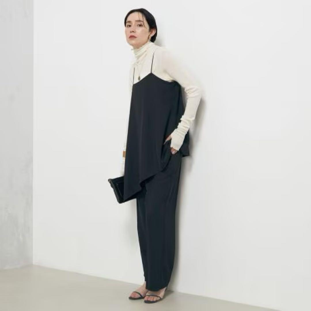 24AW ノーリーズ　ドレスアップロングキャミソール キャミソール　ブラック