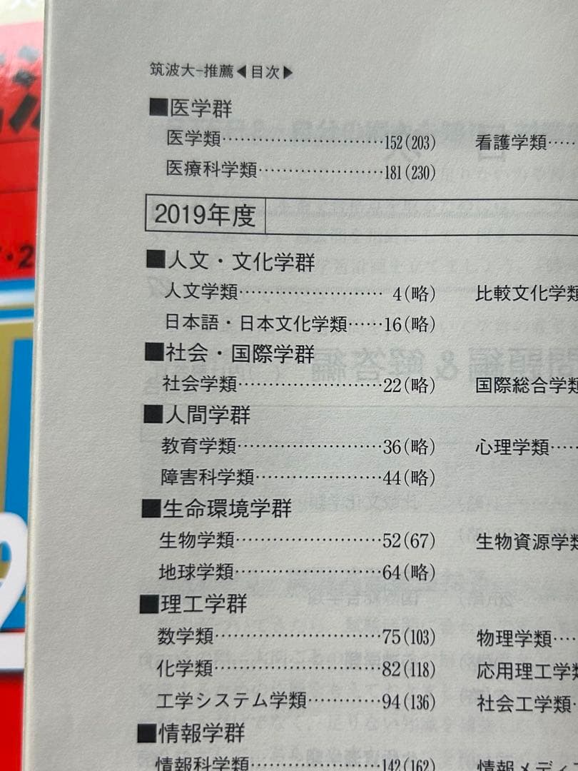 筑波大学 推薦入試 8年分（2017-2024）