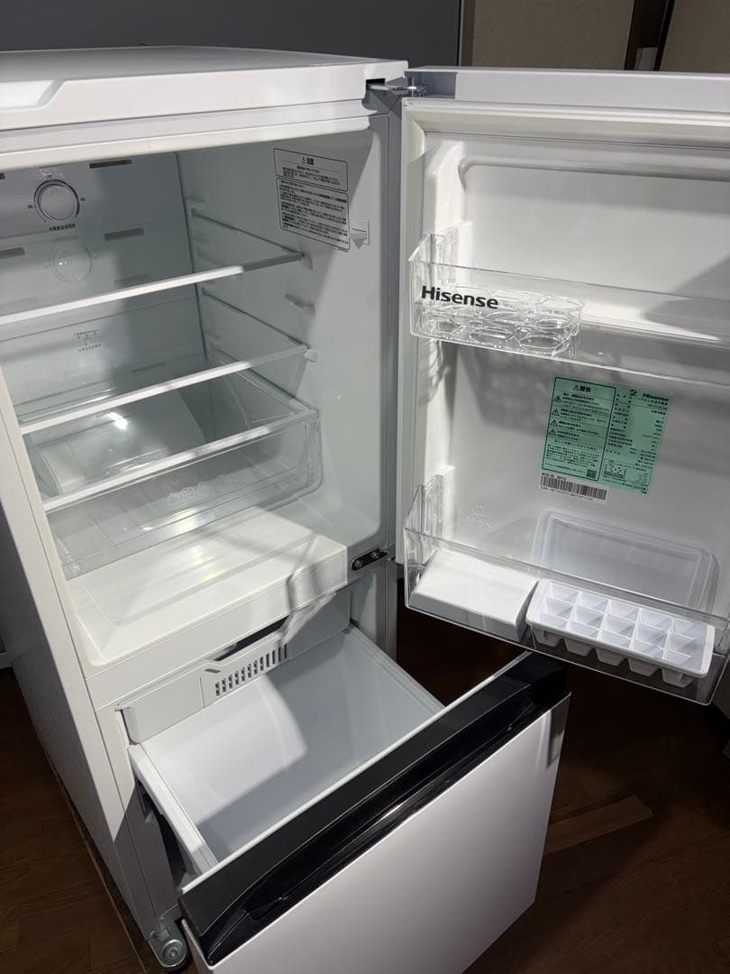 ハイセンス　2ドア冷蔵庫　2024年モデル　135ℓ　HR-D13E3W