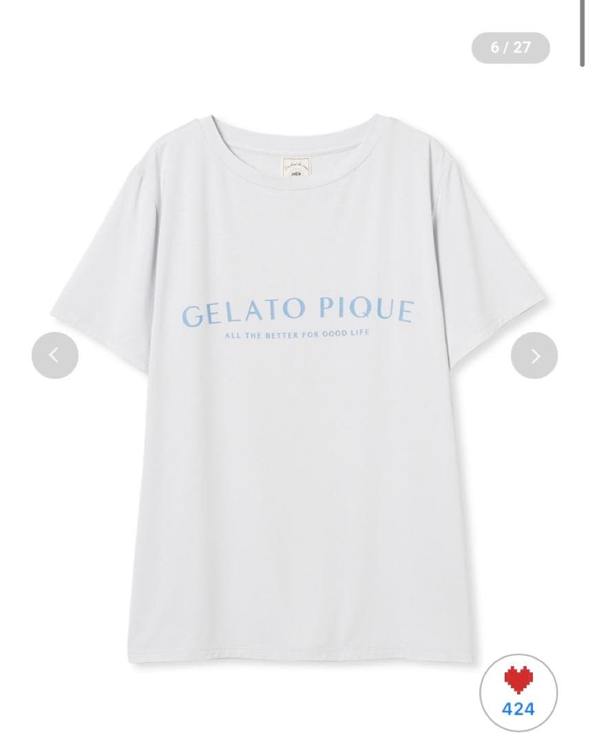 新品　ジェラートピケ　ワンポイントロゴTシャツ&アイス柄ショートパンツ　セット