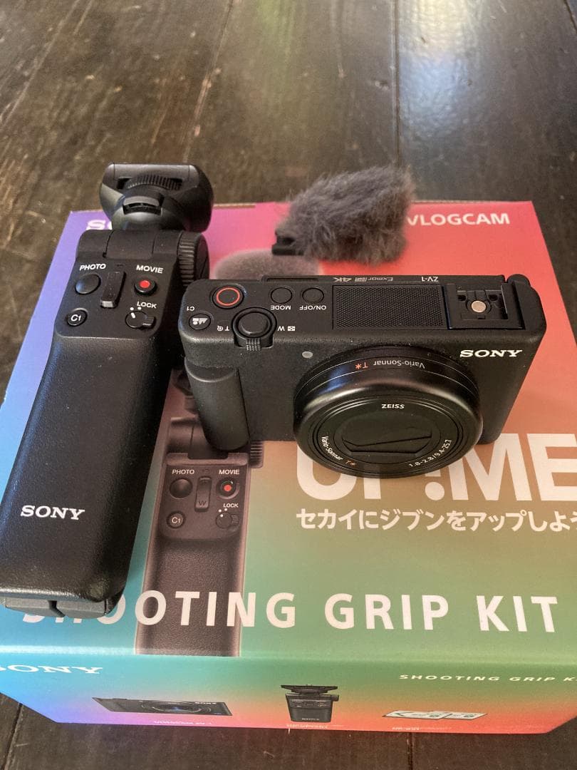 美品！SONY VLOGCAM ZV-1G ブラック グリップ付き