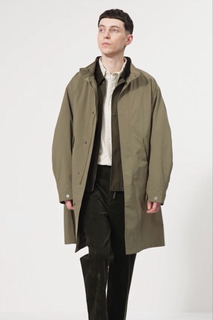 新品 UNIQLO ユニクロ ウィンドプルーフ2WAYコート ブラウン S