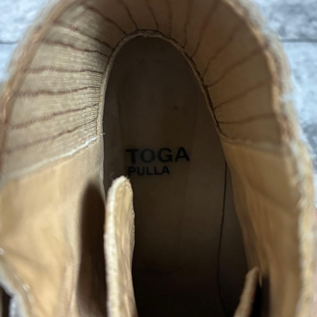 トーガプルラ TOGAPULLA フォーメタルベルトブーツ　レザー　クロコ型