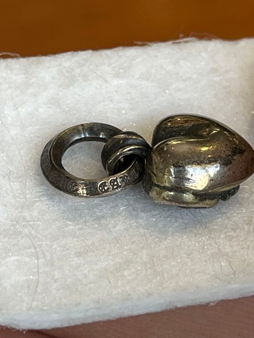 シルバー925 ハート型チャーム CHROME HEARTS