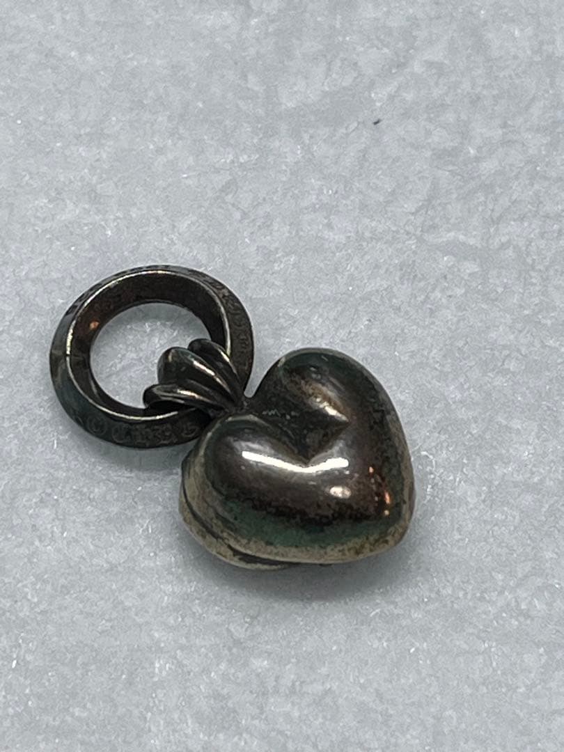 シルバー925 ハート型チャーム CHROME HEARTS