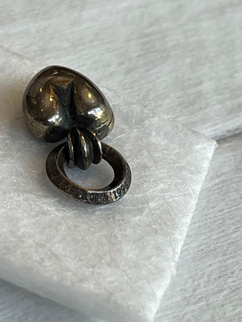 シルバー925 ハート型チャーム CHROME HEARTS