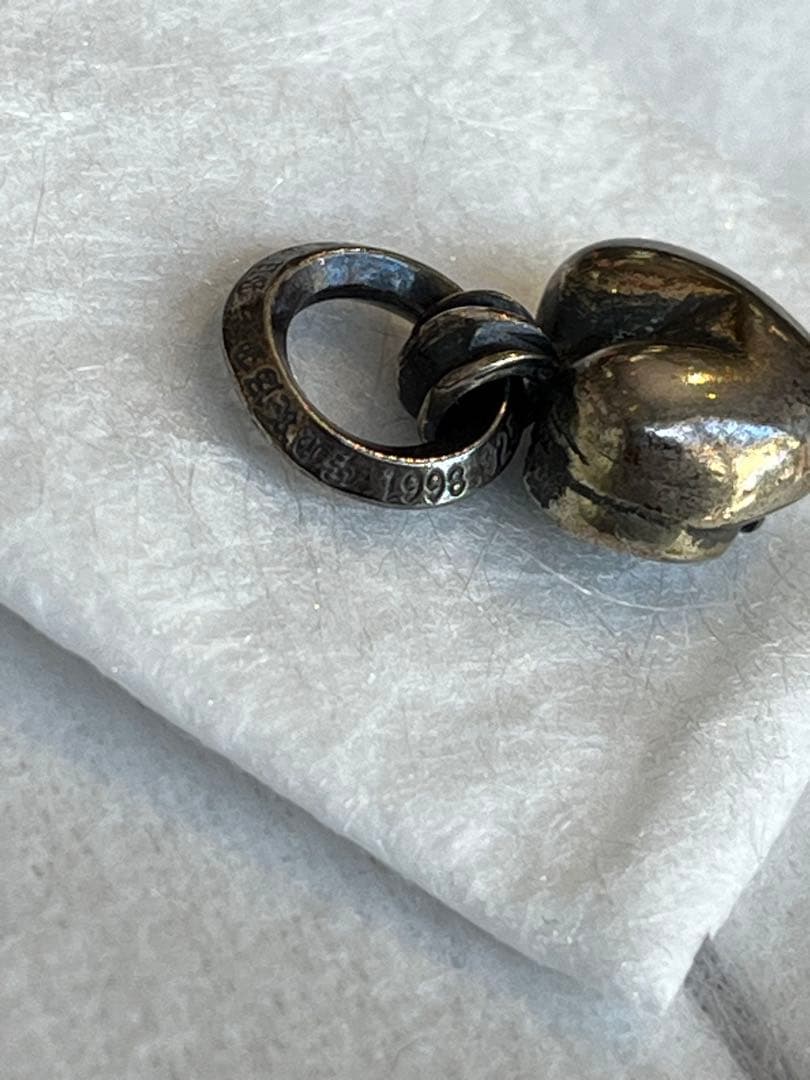 シルバー925 ハート型チャーム CHROME HEARTS